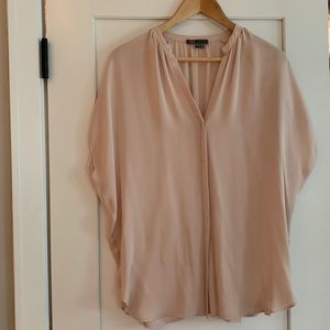 Vince pale pink/blush silk blouse